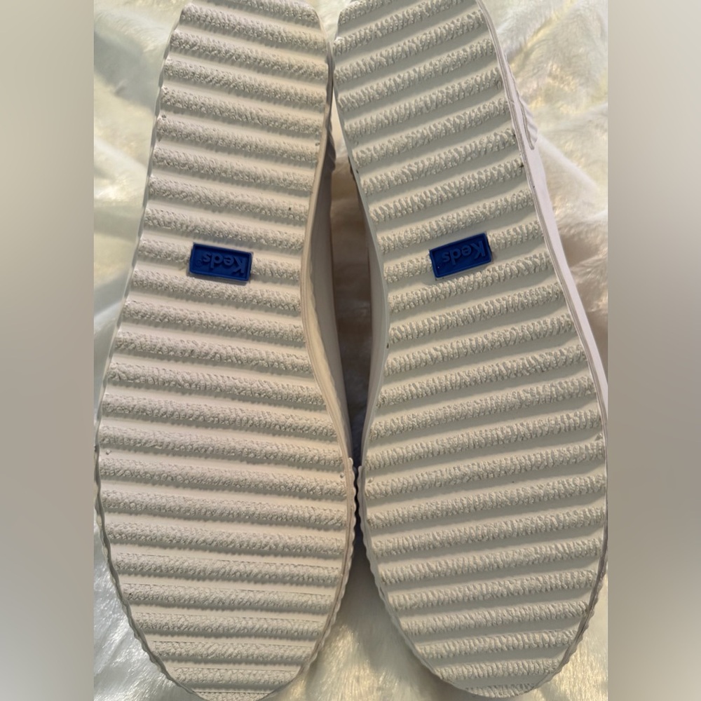 Keds Suede High-Tops in Beige and Sage - Picture 6 of 7